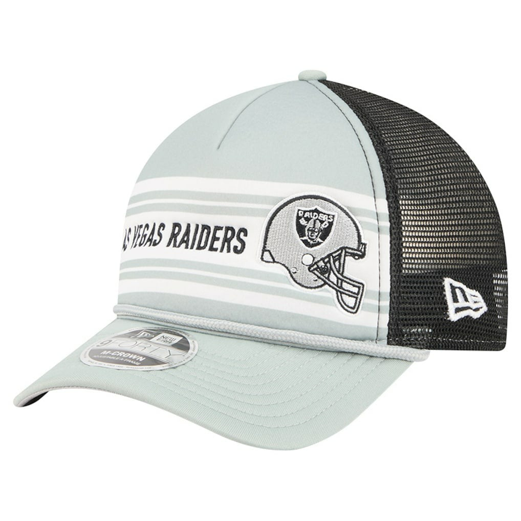 Las Vegas Raiders Linear A-Frame 9FORTY Adjustable Hat | NFL Hot