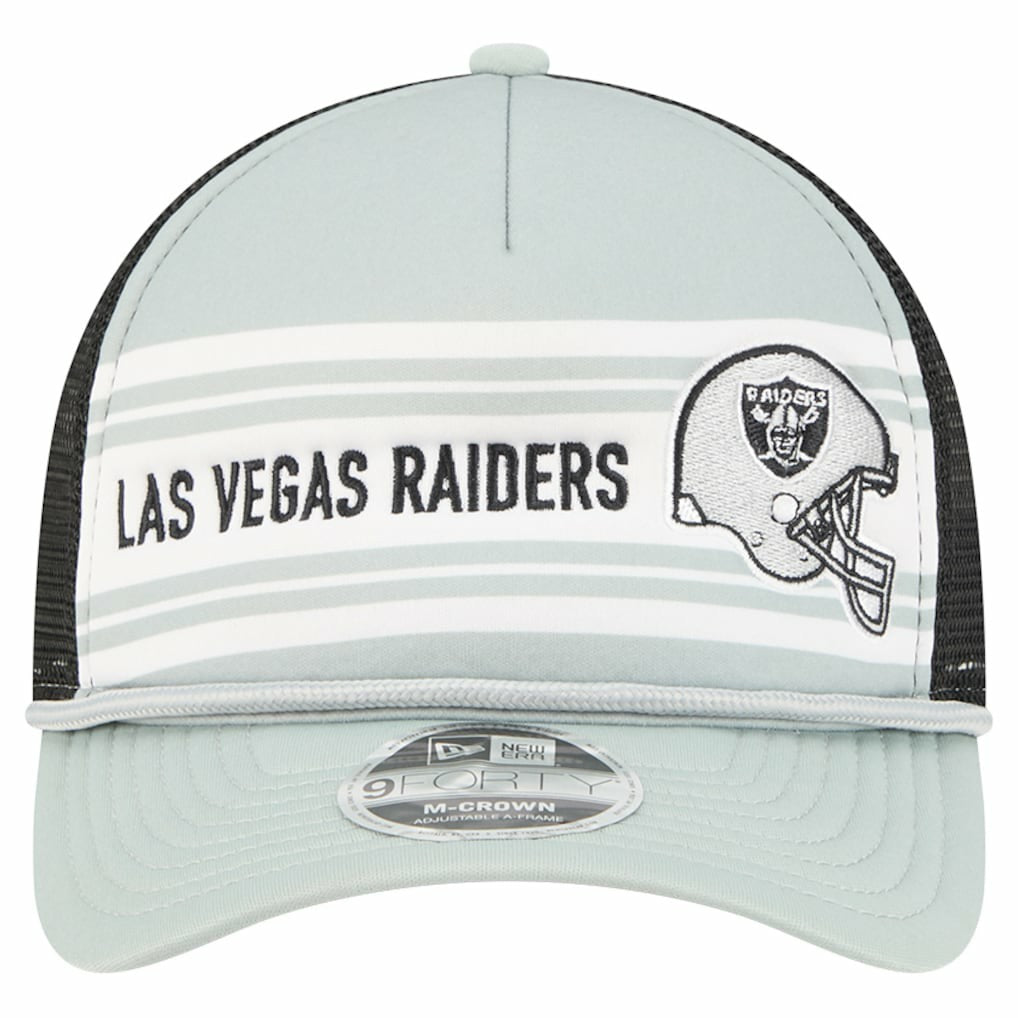 Las Vegas Raiders Linear A-Frame 9FORTY Adjustable Hat | NFL Hot