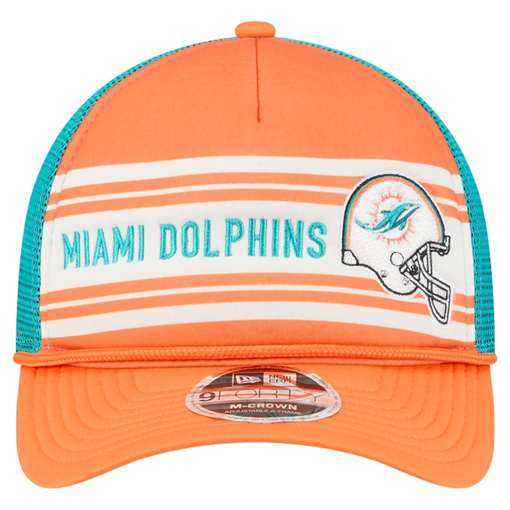 Miami Dolphins Linear A-Frame 9FORTY Adjustable Hat | NFL Hot