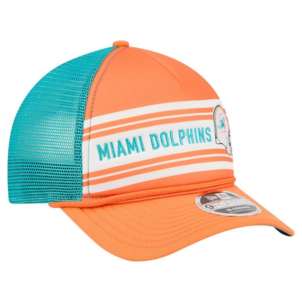 Miami Dolphins Linear A-Frame 9FORTY Adjustable Hat | NFL Hot
