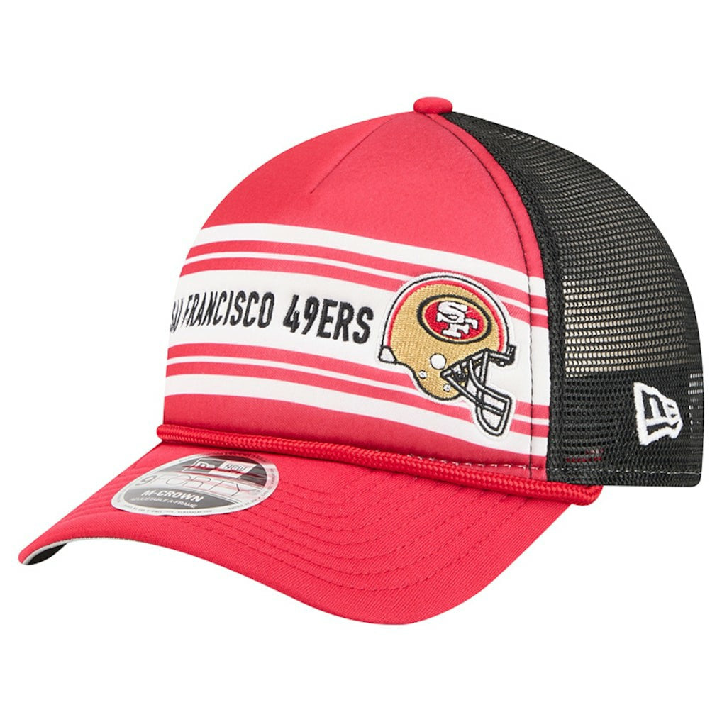 San Francisco 49ers Linear A-Frame 9FORTY Adjustable Hat | NFL US