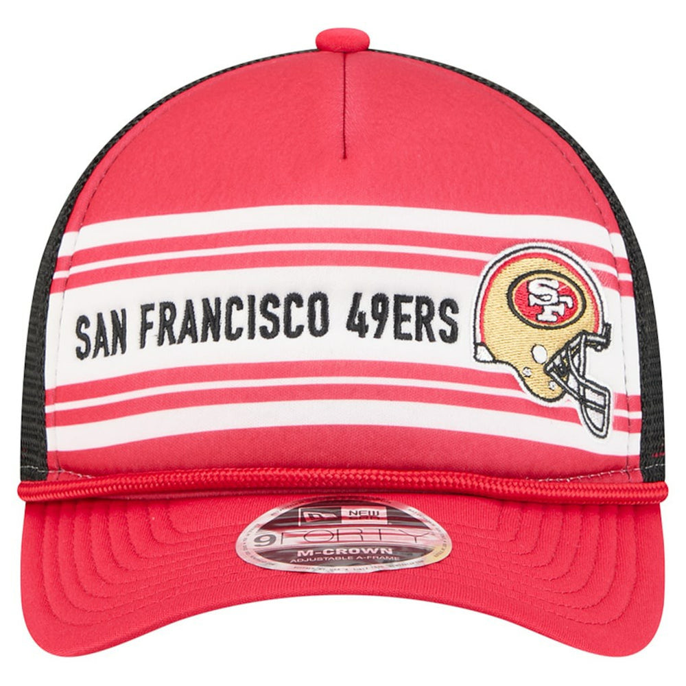 San Francisco 49ers Linear A-Frame 9FORTY Adjustable Hat | NFL US
