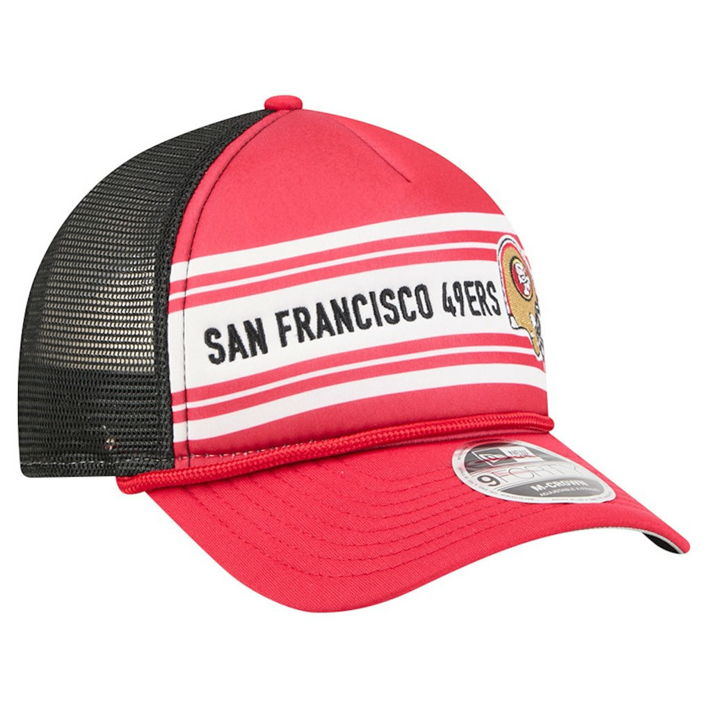 San Francisco 49ers Linear A-Frame 9FORTY Adjustable Hat | NFL US