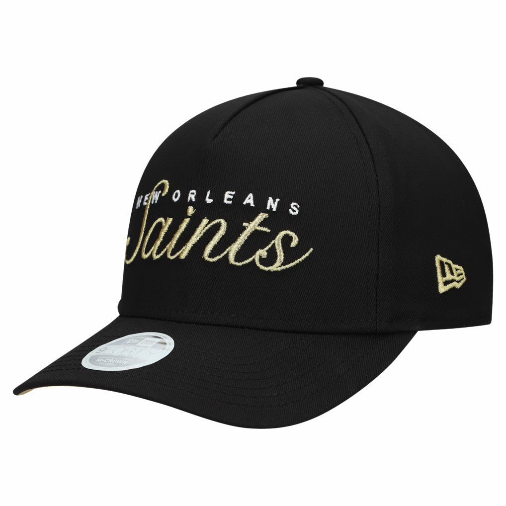 New Orleans Saints Women's Metallic 9FORTY M-Crown A-Frame Adjustable Hat | NFL New