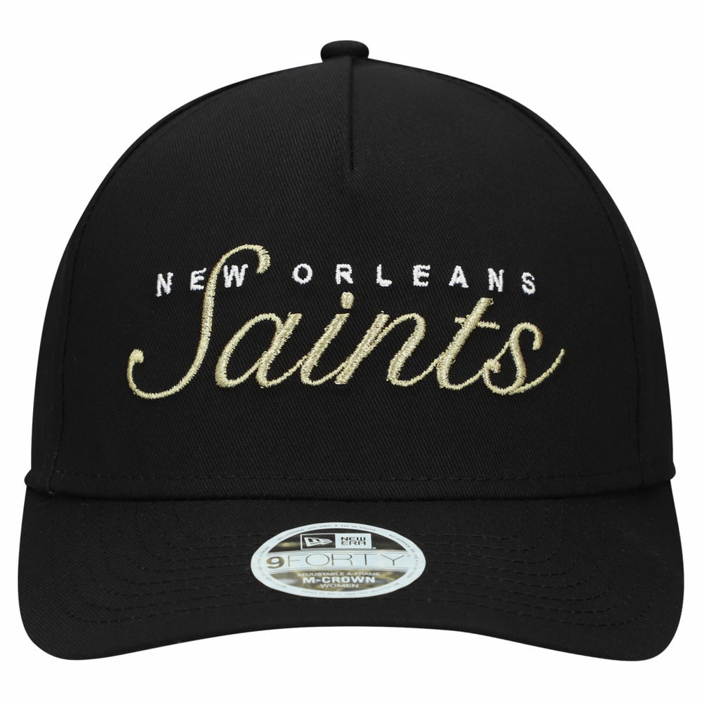 New Orleans Saints Women's Metallic 9FORTY M-Crown A-Frame Adjustable Hat | NFL New