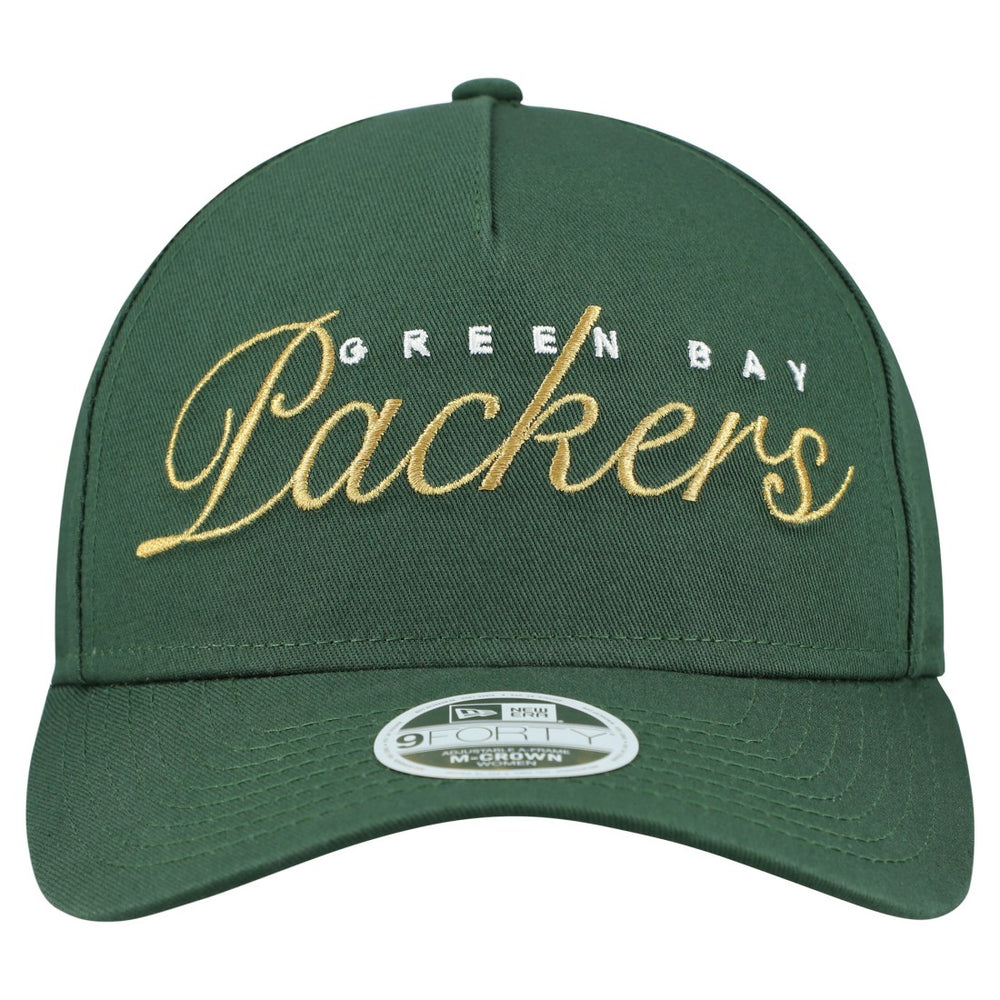Green Bay Packers Women's Metallic 9FORTY M-Crown A-Frame Adjustable Hat | NFL US