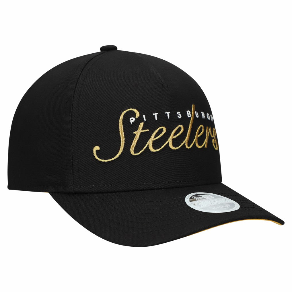 Pittsburgh Steelers Women's Metallic 9FORTY M-Crown A-Frame Adjustable Hat | NFL Online