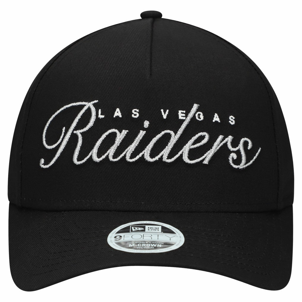 Las Vegas Raiders Women's Metallic 9FORTY M-Crown A-Frame Adjustable Hat | NFL Online