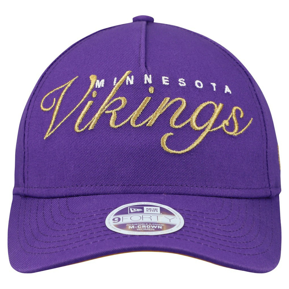 Minnesota Vikings Women's Metallic 9FORTY M-Crown A-Frame Adjustable Hat | NFL On sale