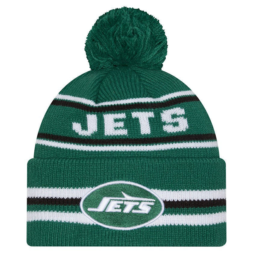 New York Jets Classic Cuffed Knit Hat with Pom | NFL Discount