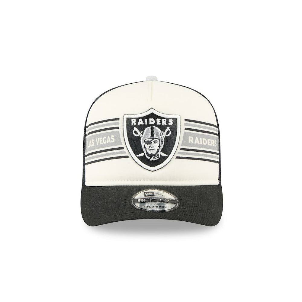 Las Vegas Raiders Banner A-Frame 9FIFTY Trucker Snapback Hat | NFL On sale