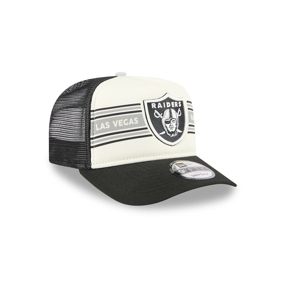 Las Vegas Raiders Banner A-Frame 9FIFTY Trucker Snapback Hat | NFL On sale