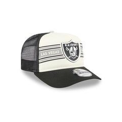 Las Vegas Raiders Banner A-Frame 9FIFTY Trucker Snapback Hat | NFL On sale