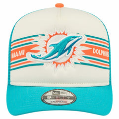 Miami Dolphins Banner A-Frame 9FIFTY Trucker Snapback Hat | NFL Online