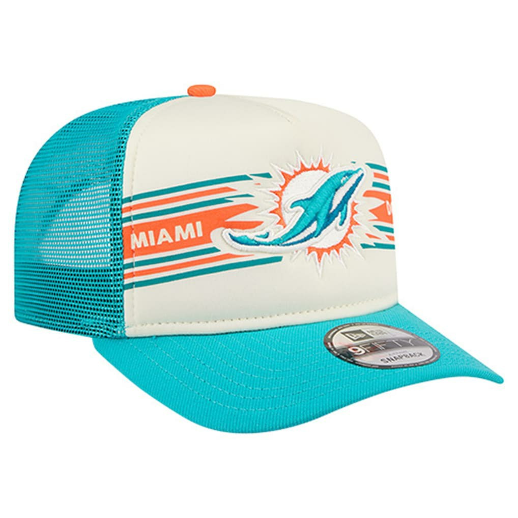 Miami Dolphins Banner A-Frame 9FIFTY Trucker Snapback Hat | NFL Online