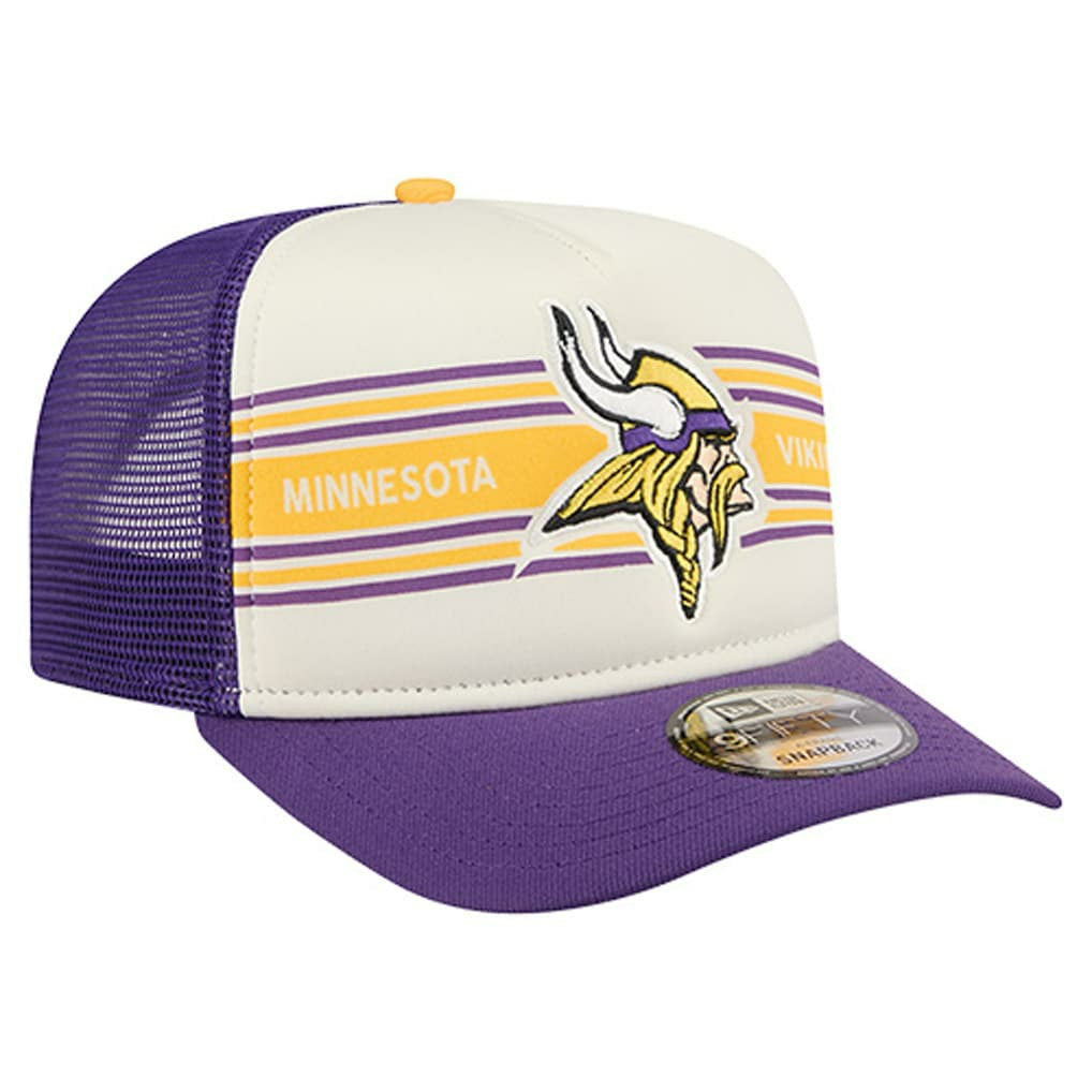 Minnesota Vikings Banner A-Frame 9FIFTY Trucker Snapback Hat | NFL US