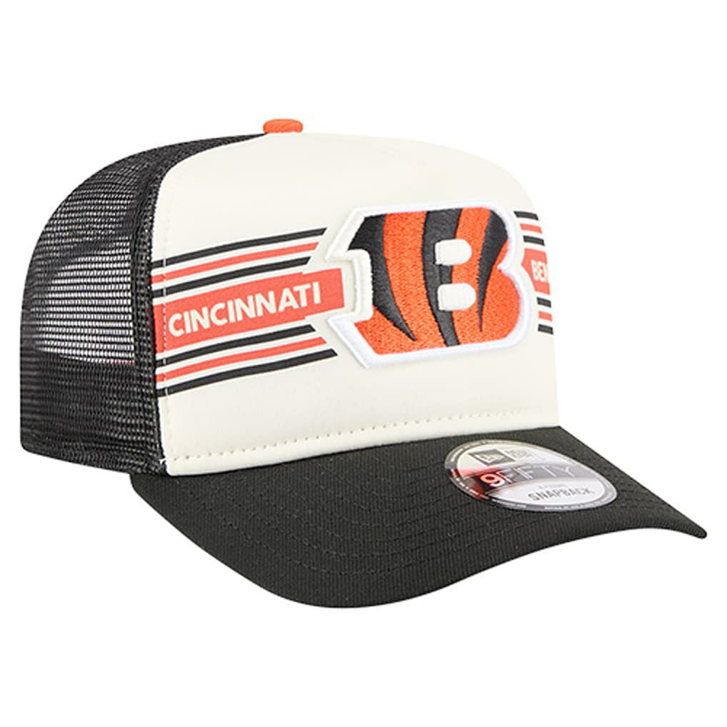 Cincinnati Bengals Banner A-Frame 9FIFTY Trucker Snapback Hat | NFL Sale