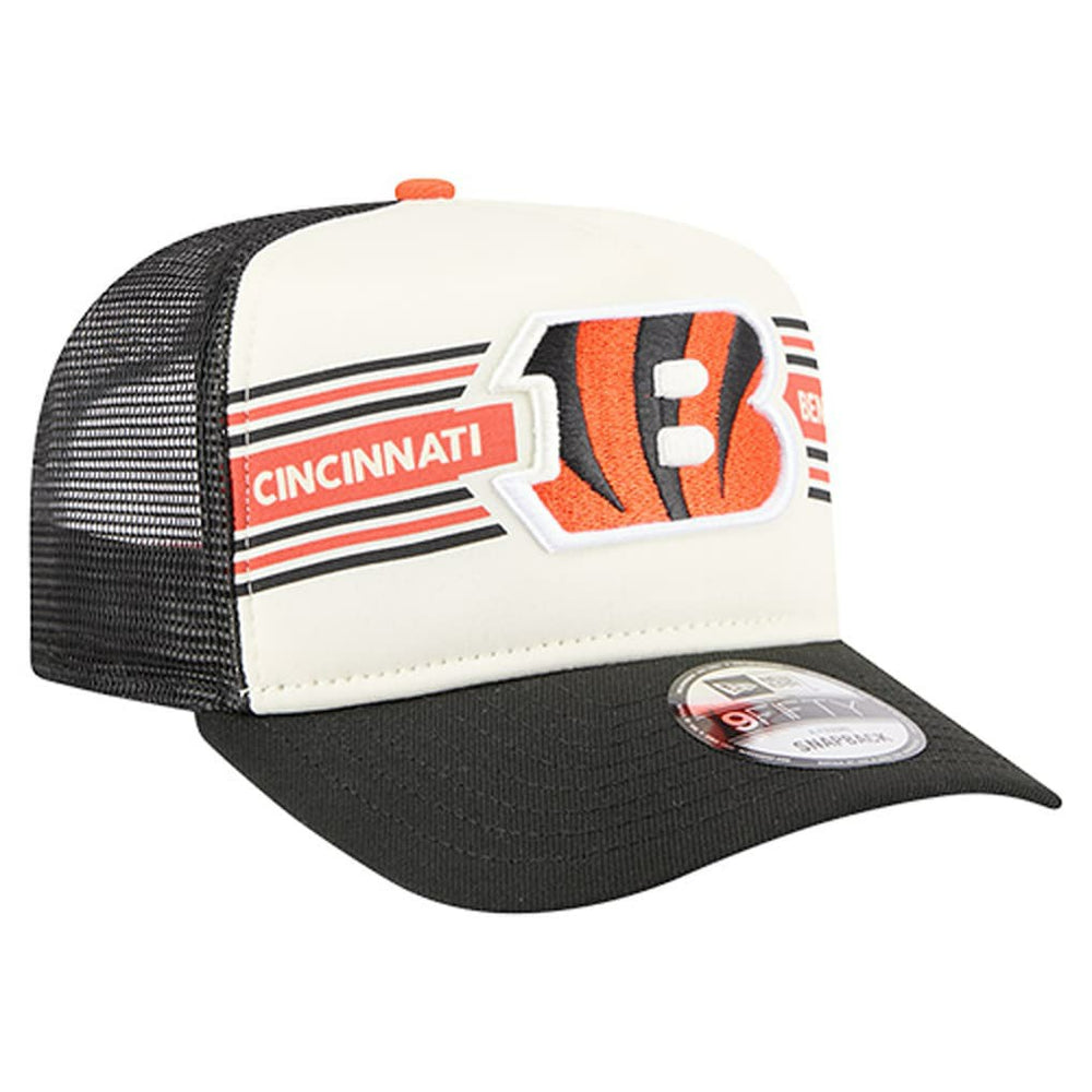 Cincinnati Bengals Banner A-Frame 9FIFTY Trucker Snapback Hat | NFL Sale