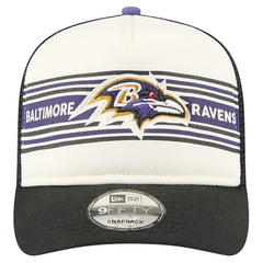 Baltimore Ravens Banner A-Frame 9FIFTY Trucker Snapback Hat | NFL New