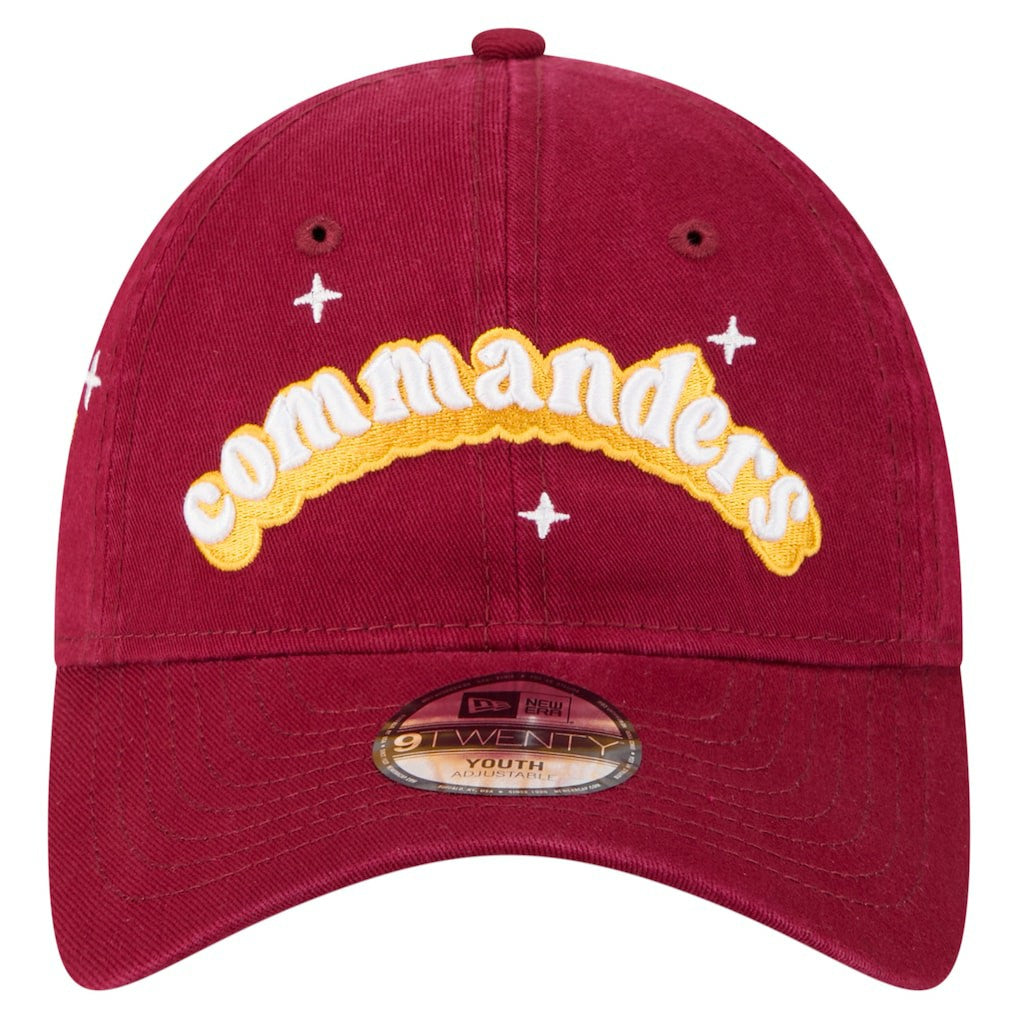 Washington Commanders Girls Youth Cheer 9TWENTY Adjustable Hat | NFL Outlet