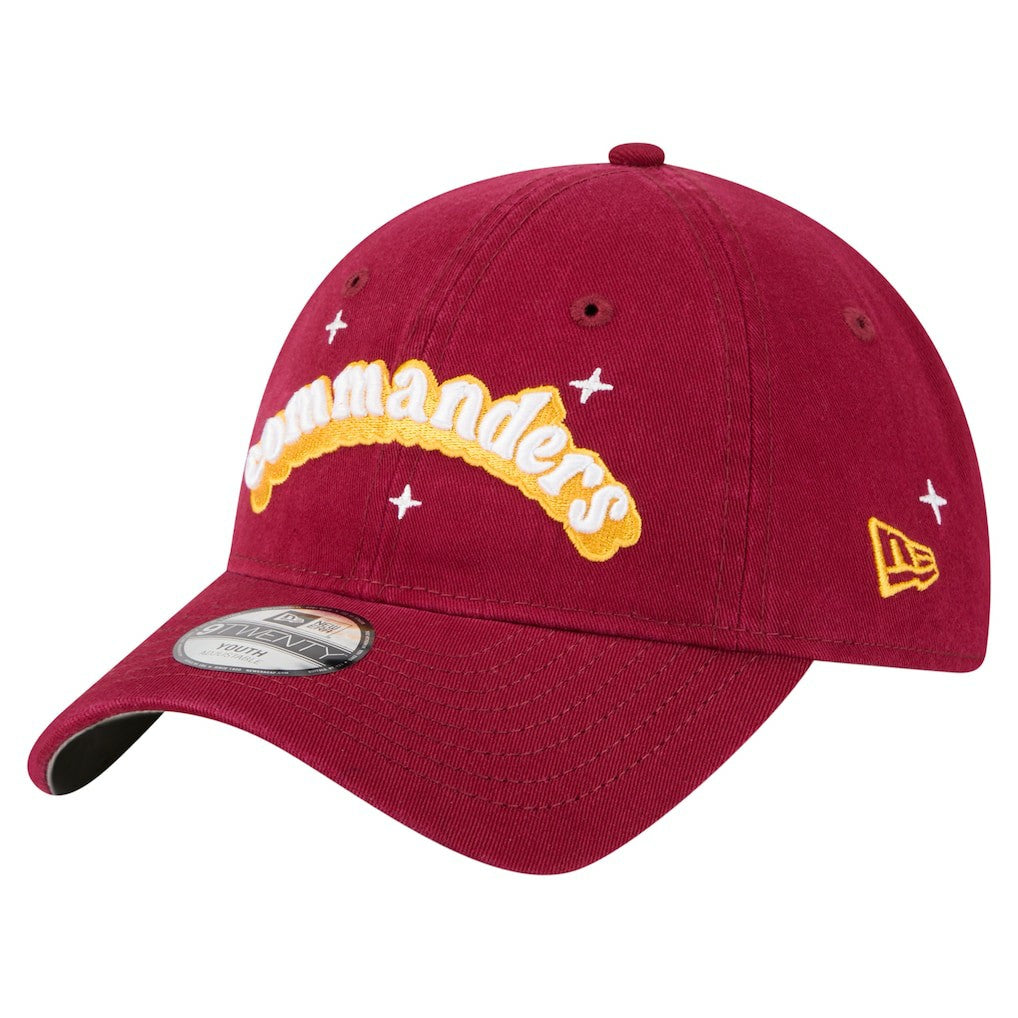 Washington Commanders Girls Youth Cheer 9TWENTY Adjustable Hat | NFL Outlet