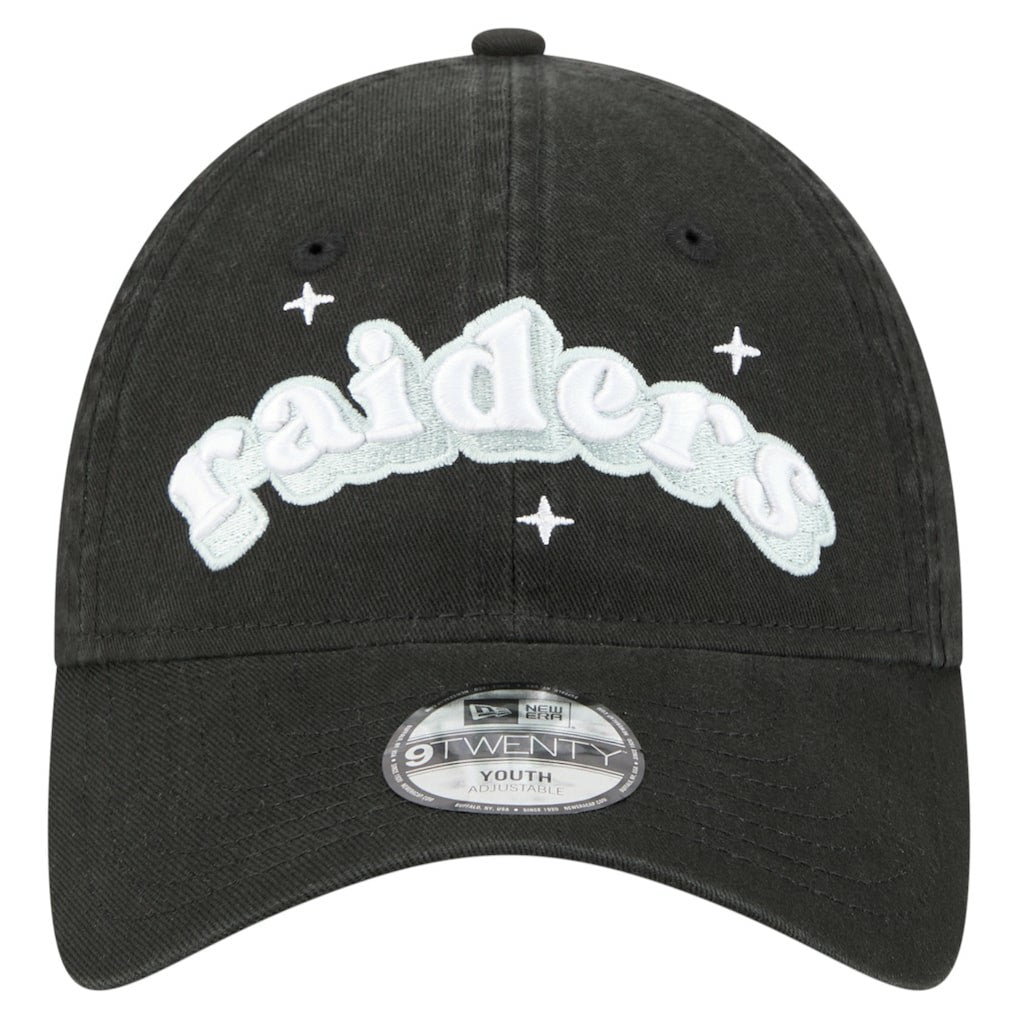 Las Vegas Raiders Girls Youth Cheer 9TWENTY Adjustable Hat | NFL Near me