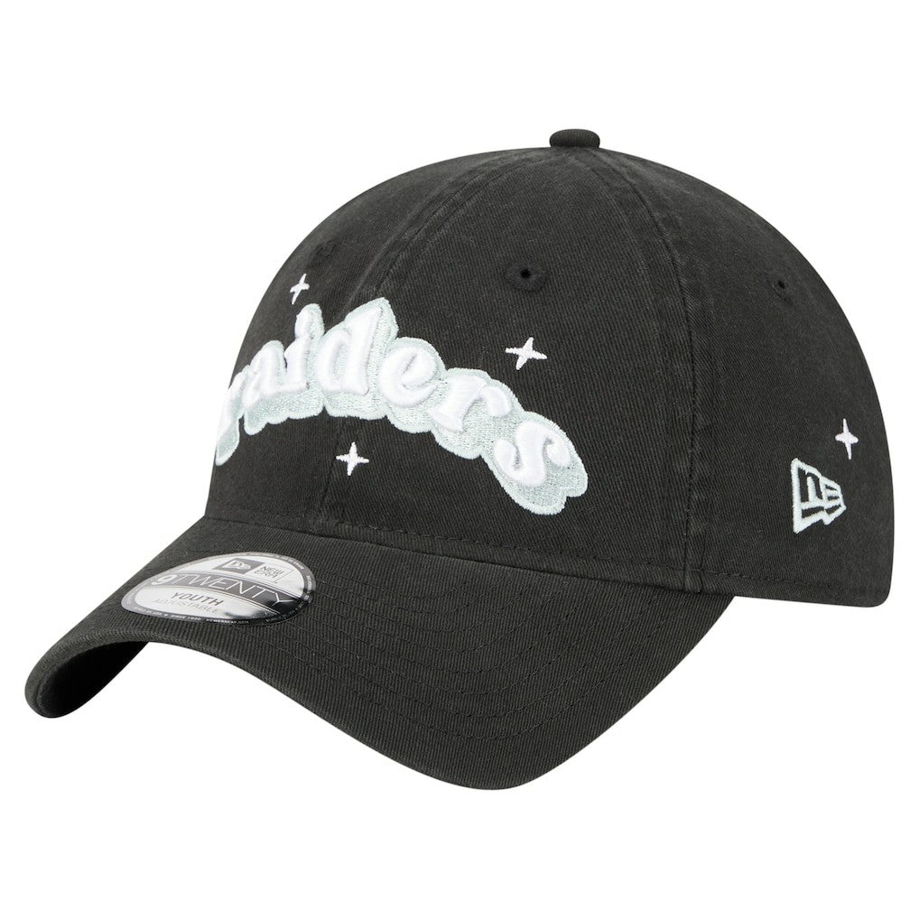 Las Vegas Raiders Girls Youth Cheer 9TWENTY Adjustable Hat | NFL Near me