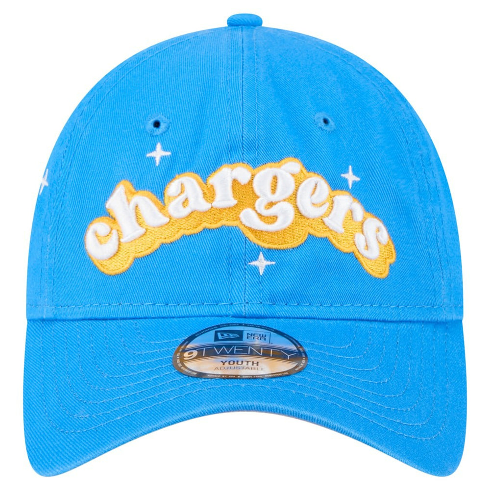 Los Angeles Chargers Girls Youth Cheer 9TWENTY Adjustable Hat | NFL Sale