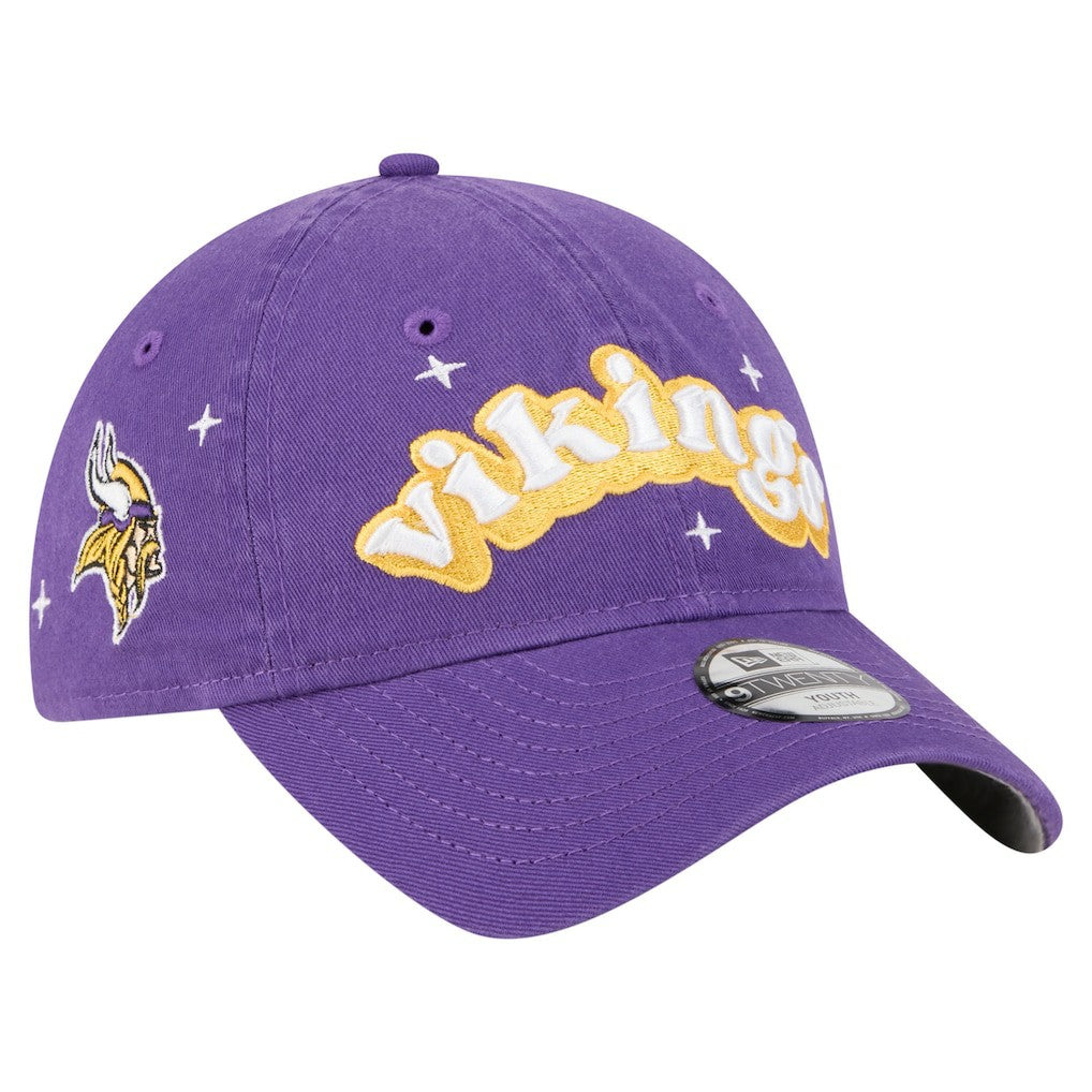 Minnesota Vikings Girls Youth Cheer 9TWENTY Adjustable Hat | NFL Near me