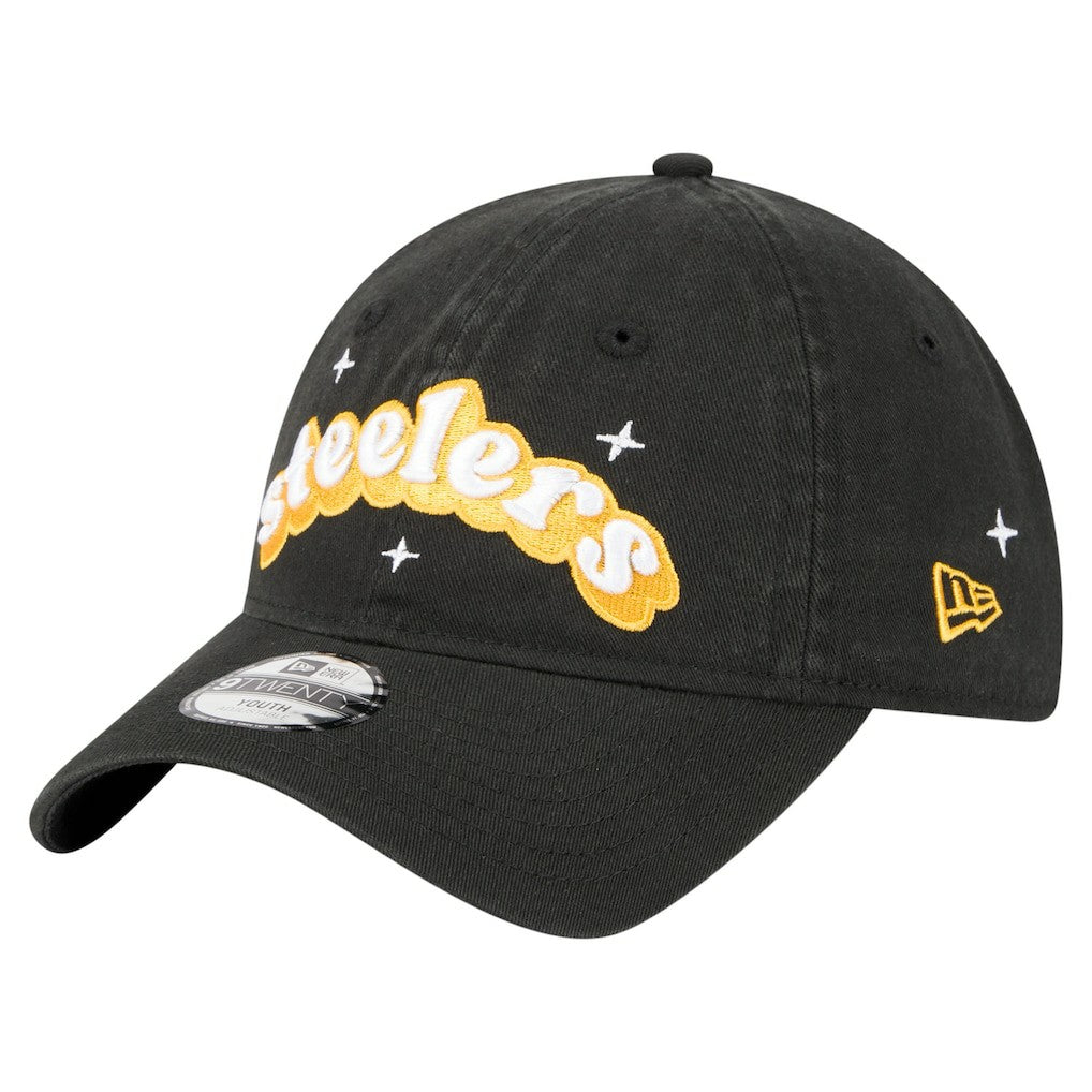 Pittsburgh Steelers Girls Youth Cheer 9TWENTY Adjustable Hat | NFL Sale
