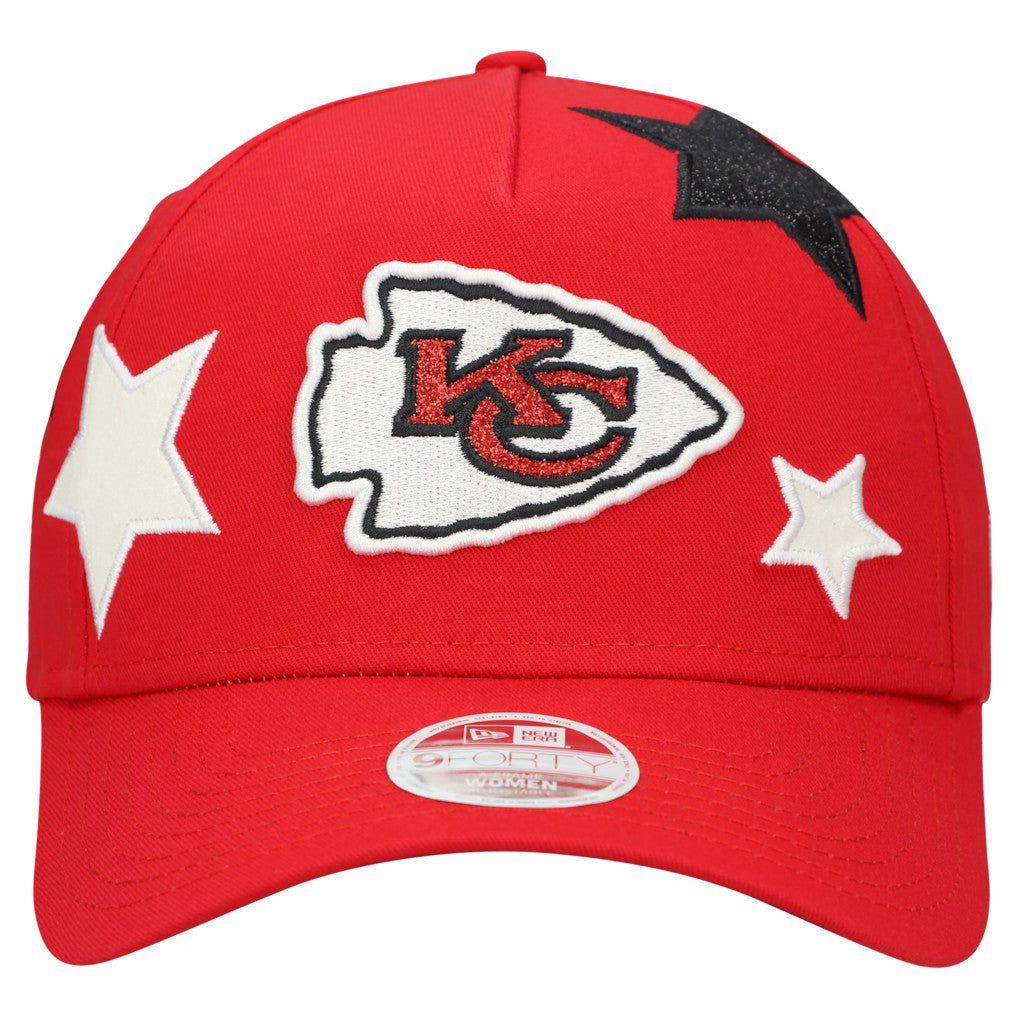 Kansas City Chiefs Women's Stardom A-Frame 9FORTY Adjustable Hat | NFL New