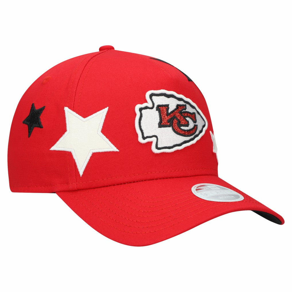 Kansas City Chiefs Women's Stardom A-Frame 9FORTY Adjustable Hat | NFL New