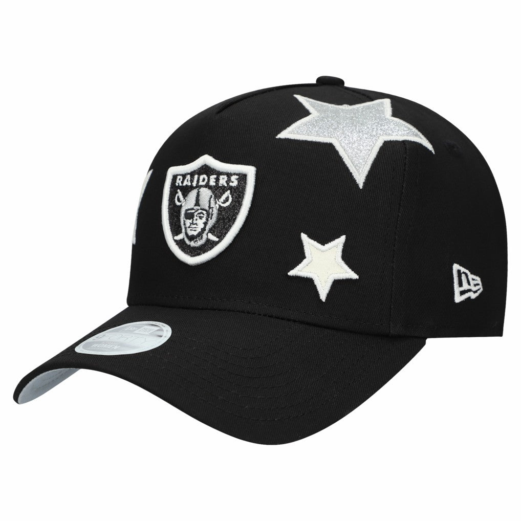 Las Vegas Raiders Women's Stardom A-Frame 9FORTY Adjustable Hat | NFL US
