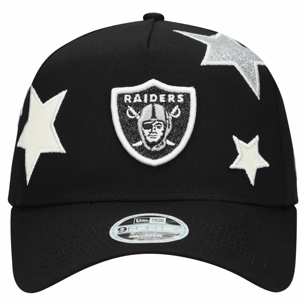 Las Vegas Raiders Women's Stardom A-Frame 9FORTY Adjustable Hat | NFL US