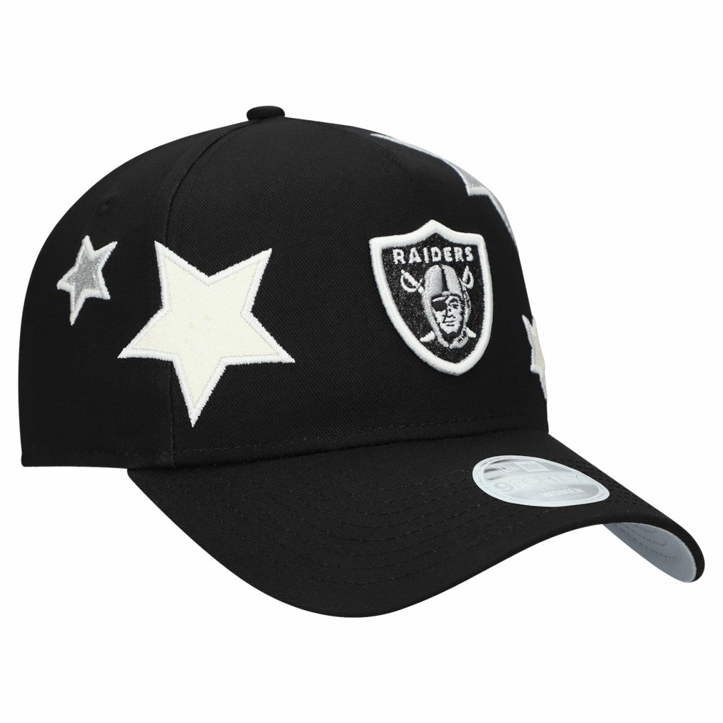 Las Vegas Raiders Women's Stardom A-Frame 9FORTY Adjustable Hat | NFL US