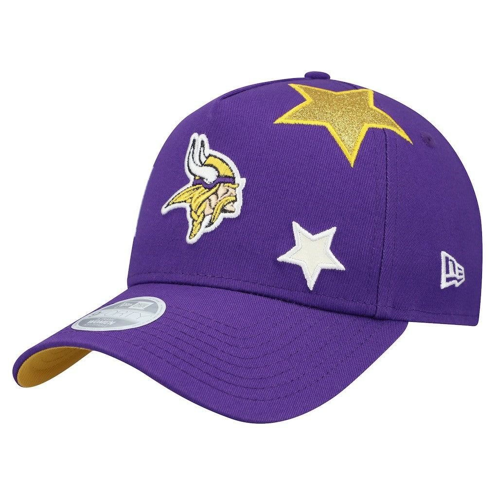 Minnesota Vikings Women's Stardom A-Frame 9FORTY Adjustable Hat | NFL Outlet