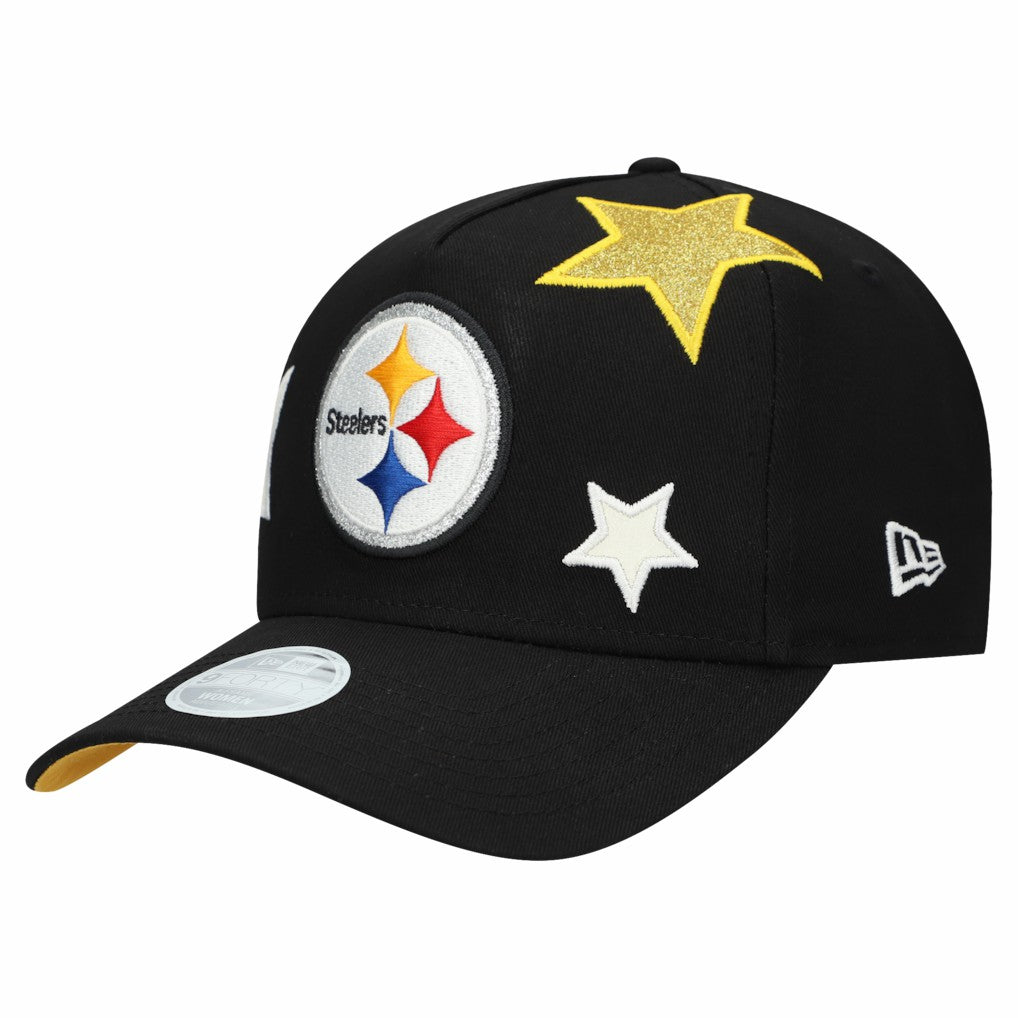Pittsburgh Steelers Women's Stardom A-Frame 9FORTY Adjustable Hat | NFL Sale