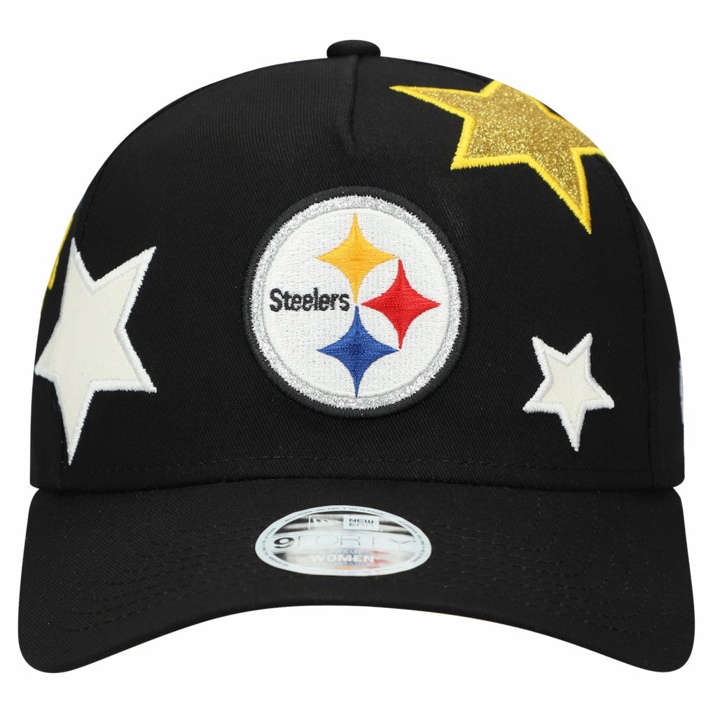 Pittsburgh Steelers Women's Stardom A-Frame 9FORTY Adjustable Hat | NFL Sale