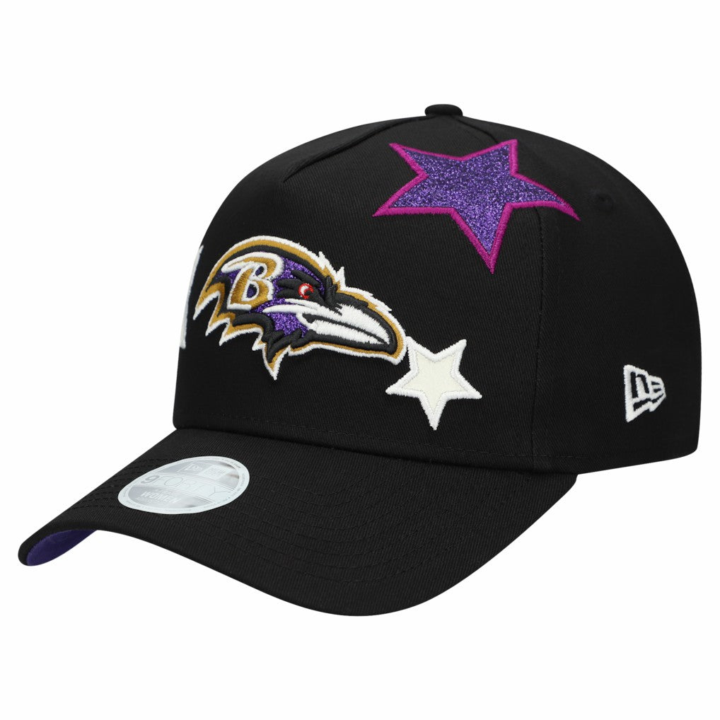 Baltimore Ravens Women's Stardom A-Frame 9FORTY Adjustable Hat | NFL Sale