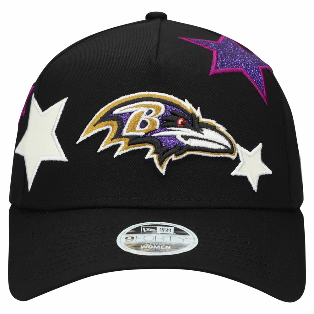 Baltimore Ravens Women's Stardom A-Frame 9FORTY Adjustable Hat | NFL Sale