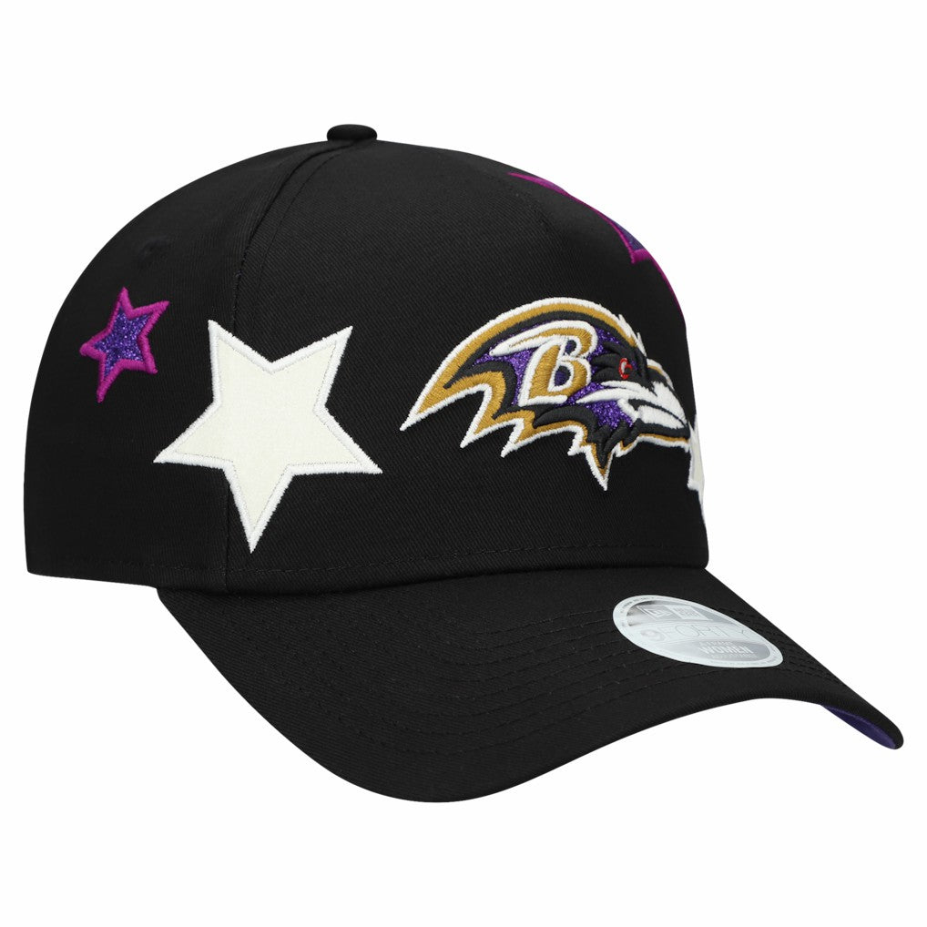 Baltimore Ravens Women's Stardom A-Frame 9FORTY Adjustable Hat | NFL Sale