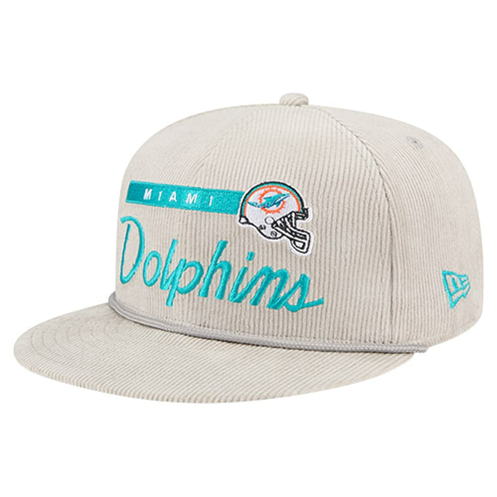 Miami Dolphins Cord Rope Corduroy 9FIFTY Snapback Hat | NFL Discount