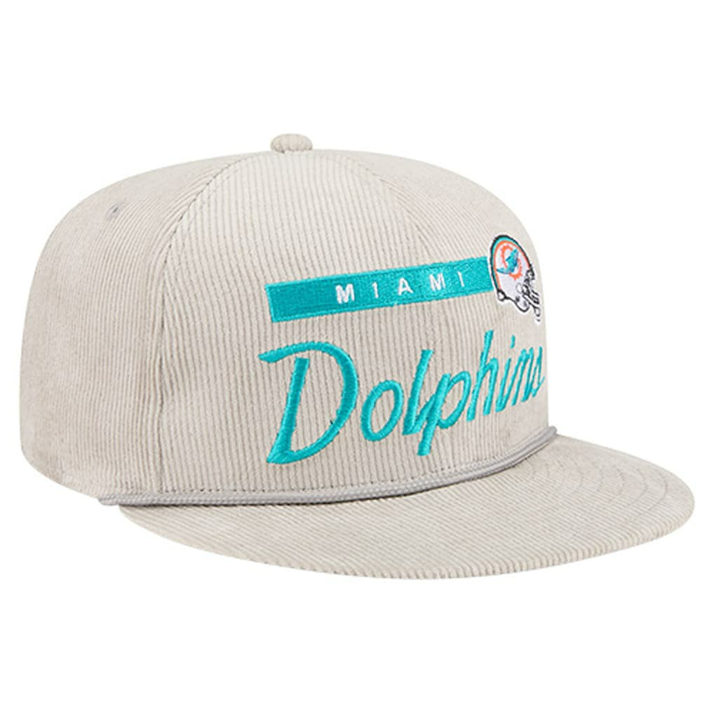Miami Dolphins Cord Rope Corduroy 9FIFTY Snapback Hat | NFL Discount