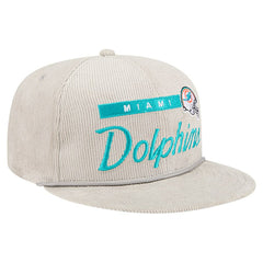 Miami Dolphins Cord Rope Corduroy 9FIFTY Snapback Hat | NFL Discount
