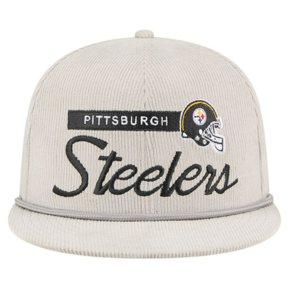 Pittsburgh Steelers Cord Rope Corduroy 9FIFTY Snapback Hat | NFL Discount