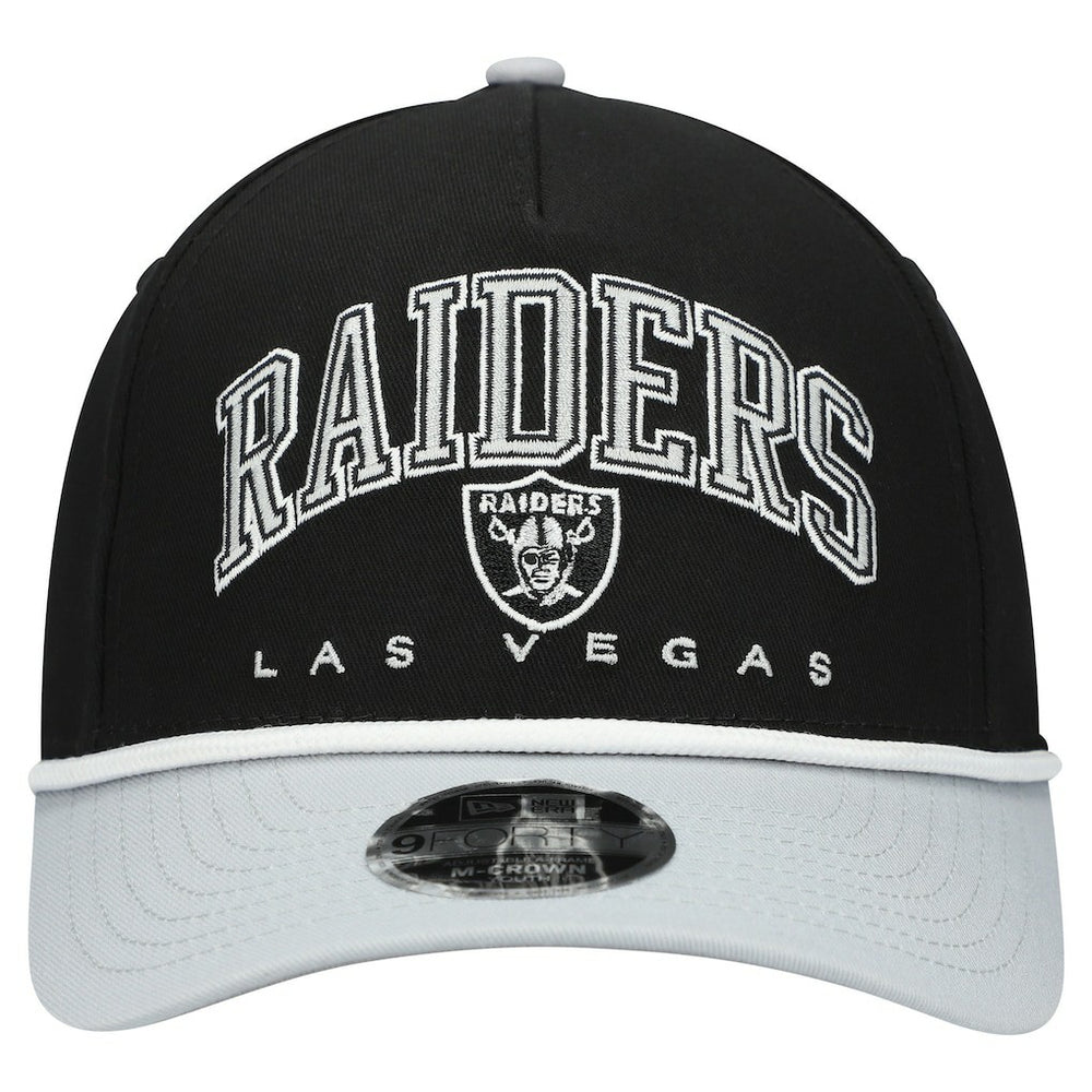 Las Vegas Raiders Youth Arch COOLERA 9FORTY A-Frame Adjustable Hat | NFL Hot
