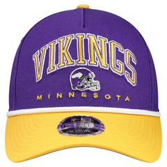 Minnesota Vikings Youth Arch COOLERA 9FORTY A-Frame Adjustable Hat | NFL New