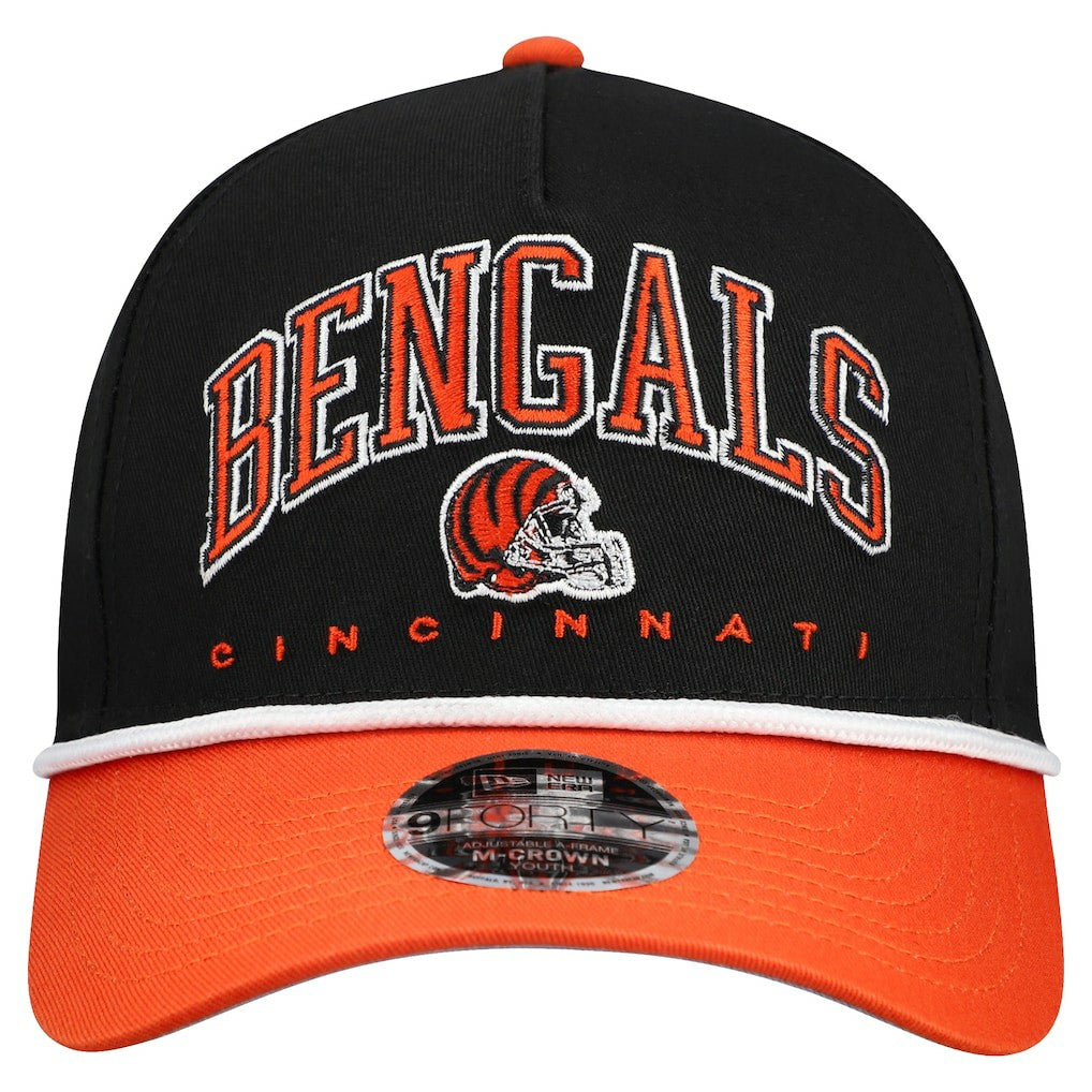 Cincinnati Bengals Youth Arch COOLERA 9FORTY A-Frame Adjustable Hat | NFL On sale