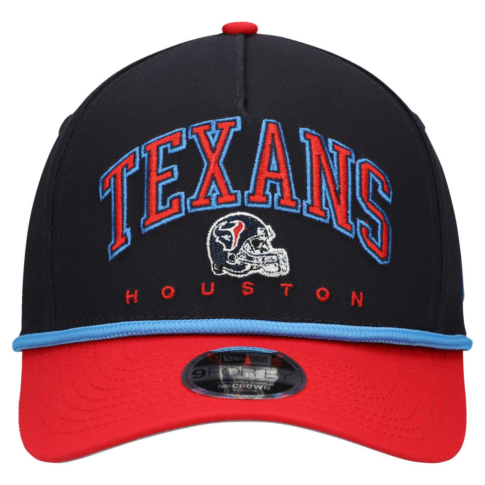 Houston Texans Youth Arch COOLERA 9FORTY A-Frame Adjustable Hat | NFL Discount