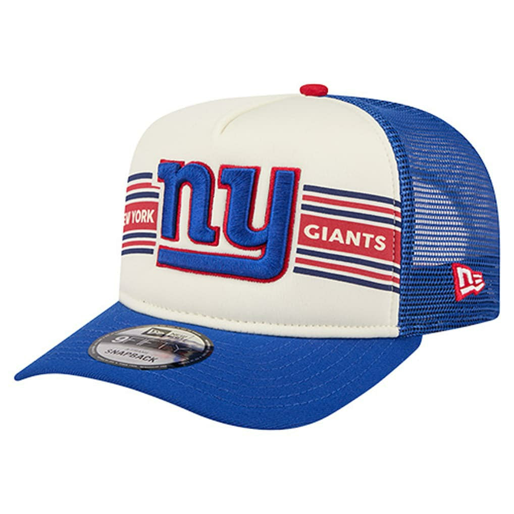 New York Giants Youth Banner 9FIFTY A-Frame Adjustable Trucker Hat | NFL US